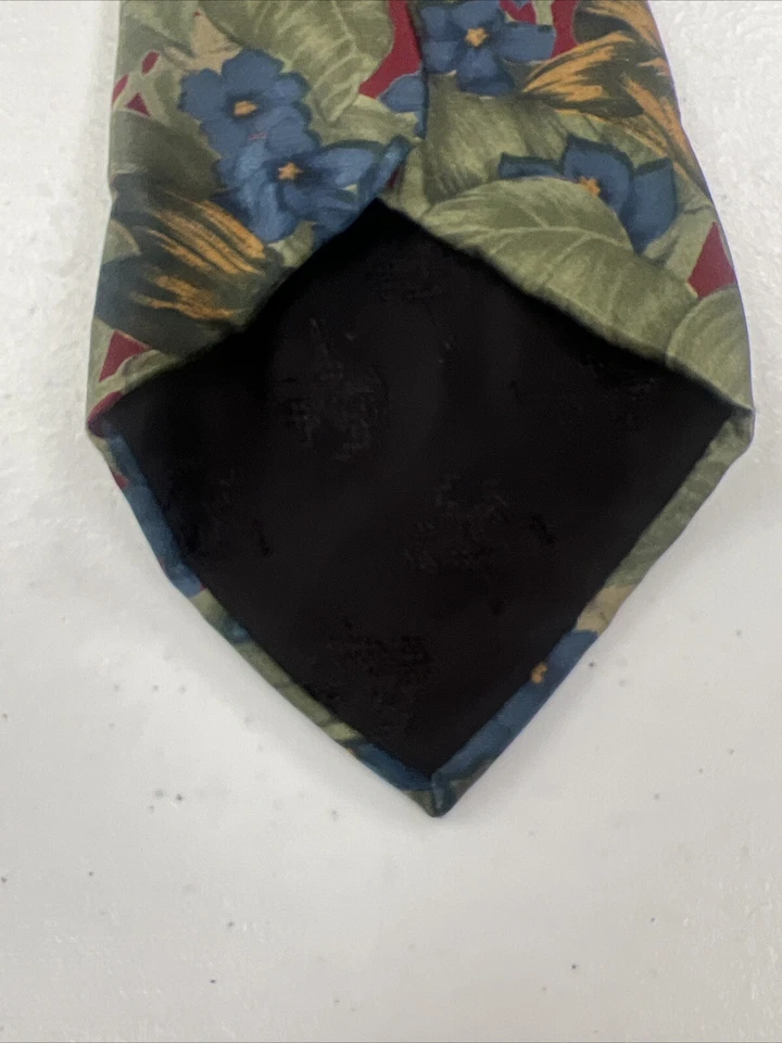 Мужской многоцветный шелковый галстук с цветочным узором Hart Schaffner Marx 178 долл. США - Изображение 4 из 4