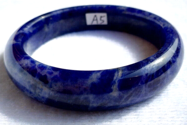 GENUINE Asia 59.50mm Rare Natural Lapis Lazuli Gemstone Bangle Bracelet A5
