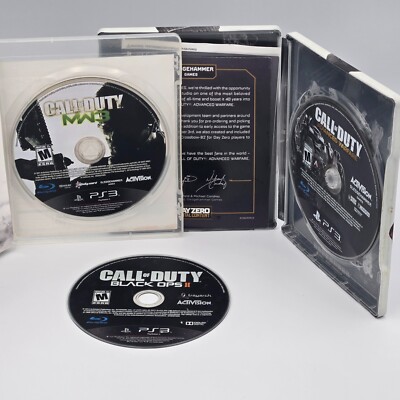 Call of Duty Lot Of 3 PS3 Games Modern Warfare 3 Black Ops 2 Advanced Warfare