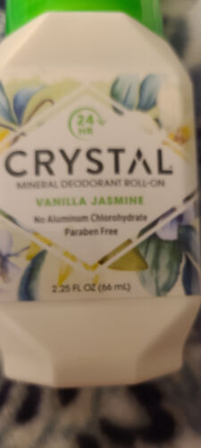 "Crystal Mineral Deodorant" Roll On Vanilla Jasmine 2.25 Fl Oz Pack of 3 Vegan - Picture 4 of 5