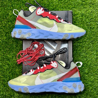 Nike React Element 87 Undercover Volt 2018 BQ2718-700 Men's Size 7.5 = Women s 9