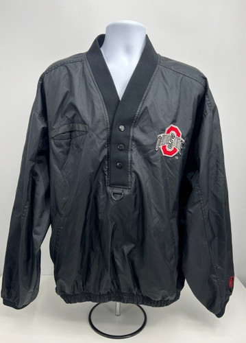 Vintage Pro Player Ohio State Buckeyes Pullover Windbreaker Jacket Mens XL