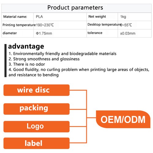 Multi-Color PLA Plastic 3D Printer Material Filament 1kg/Roll 1.75mm DIY _wa - Afbeelding 5 van 32