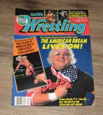 Inside Wrestling 1989 magazine Dusty Rhodes RIC FLAIR Larry Zbyszko HULK HOGAN