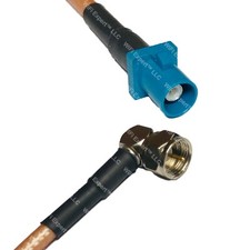 RG400 Fakra Z Male to F MALE ANGLE RF Cable FAST-SHIP LOT