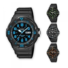 Orologio Uomo CASIO MRW-200H Silicone Nero Azzurro Arancio Bianco Verde Sub 100m