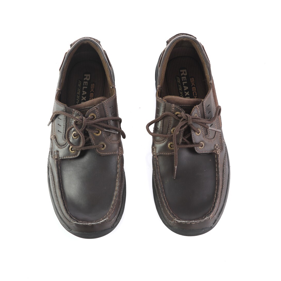 skechers leather boat shoes