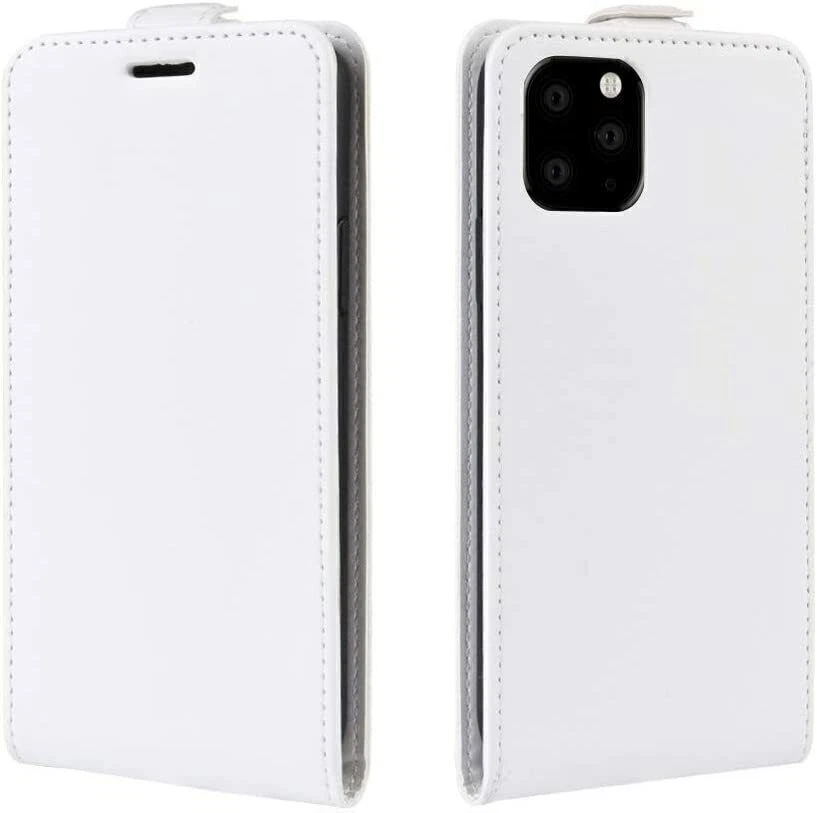 Durable Leather Vertical Flip Wallet Case for iPhone 16 15 14 13 12 11 Pro Max 7 8