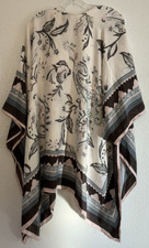 Vince Camuto Floral Print Poncho Kimono Wrap - NWT