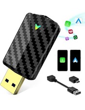 Mini Wireless Carplay Adapter with Fast Stable 5Ghz WiFi Bluetooth Connection,