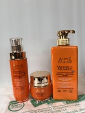 Active Caviar Drip Vitamin C  Turmeric Lotion serum And Face Cream 3 In 1 Set