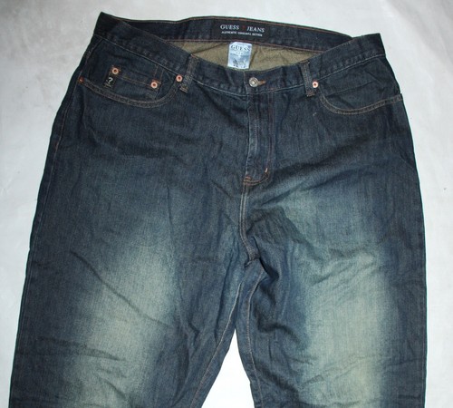 GUESS USA RELAXED HOMBRE MOM JEANS más bien 38/38 W38 L38 (etiqueta 36/34) - Imagen 3 de 5