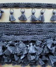 tassel fringe 2.5" Conso brand, sold by 4 yards