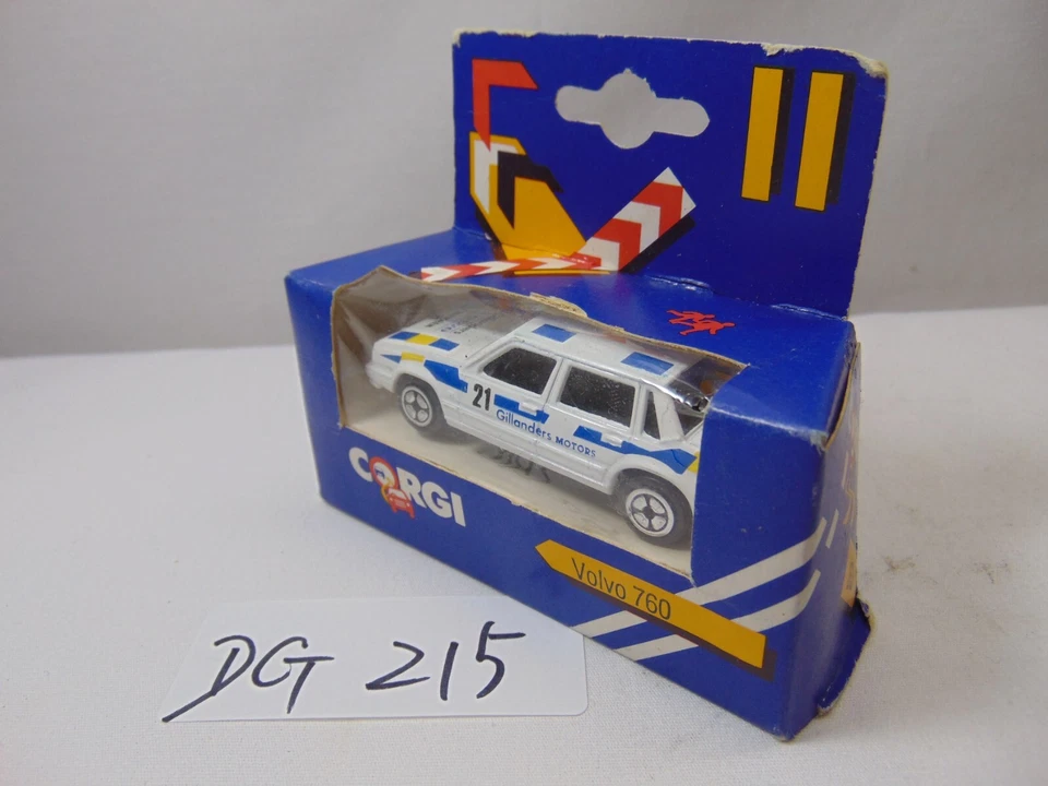 Coche diecast vintage Corgi Toys NOS IOB 1984 J83 Volvo 760 Gillanders Motors Foto 2 de 3