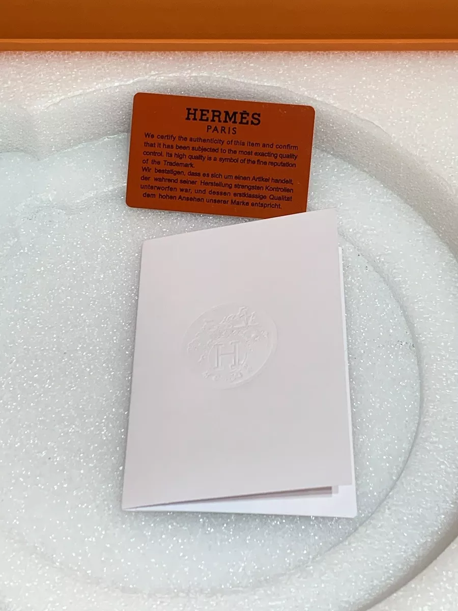 Authentic Hermes Gift Box 12” X 12” X 2.5” with Authentic Card