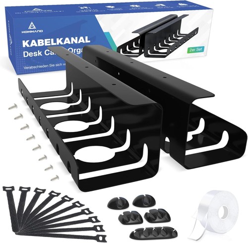 Under Desk Cable Management Tray 2 Pack, (Accessories not included) - Afbeelding 2 van 10