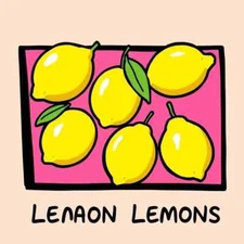 Digital picture Lemon Digital Art in a Tray PNG printable fileprintable file