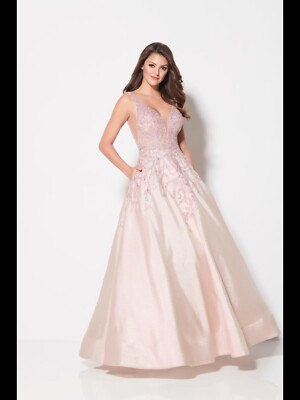 NEW Ellie Wilde Size US6/UK8 (EW21956) Pink / Gold Prom Dress | eBay UK