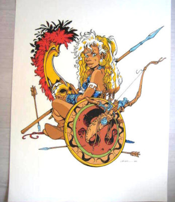 EX-LIBRIS LA MOTARDE TIRAGE LIMITE ET SIGNE PAR CRISSE NEUF