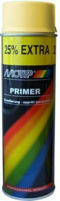 Motip Primer Filler Spray Paint  Yellow 500ml - Professional Quality - M04053