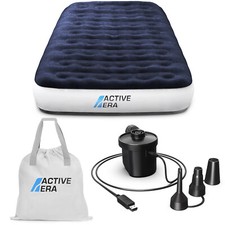 Active Era Luxury Twin Air Mattress with USB Rechargeable Pump Travel Bag