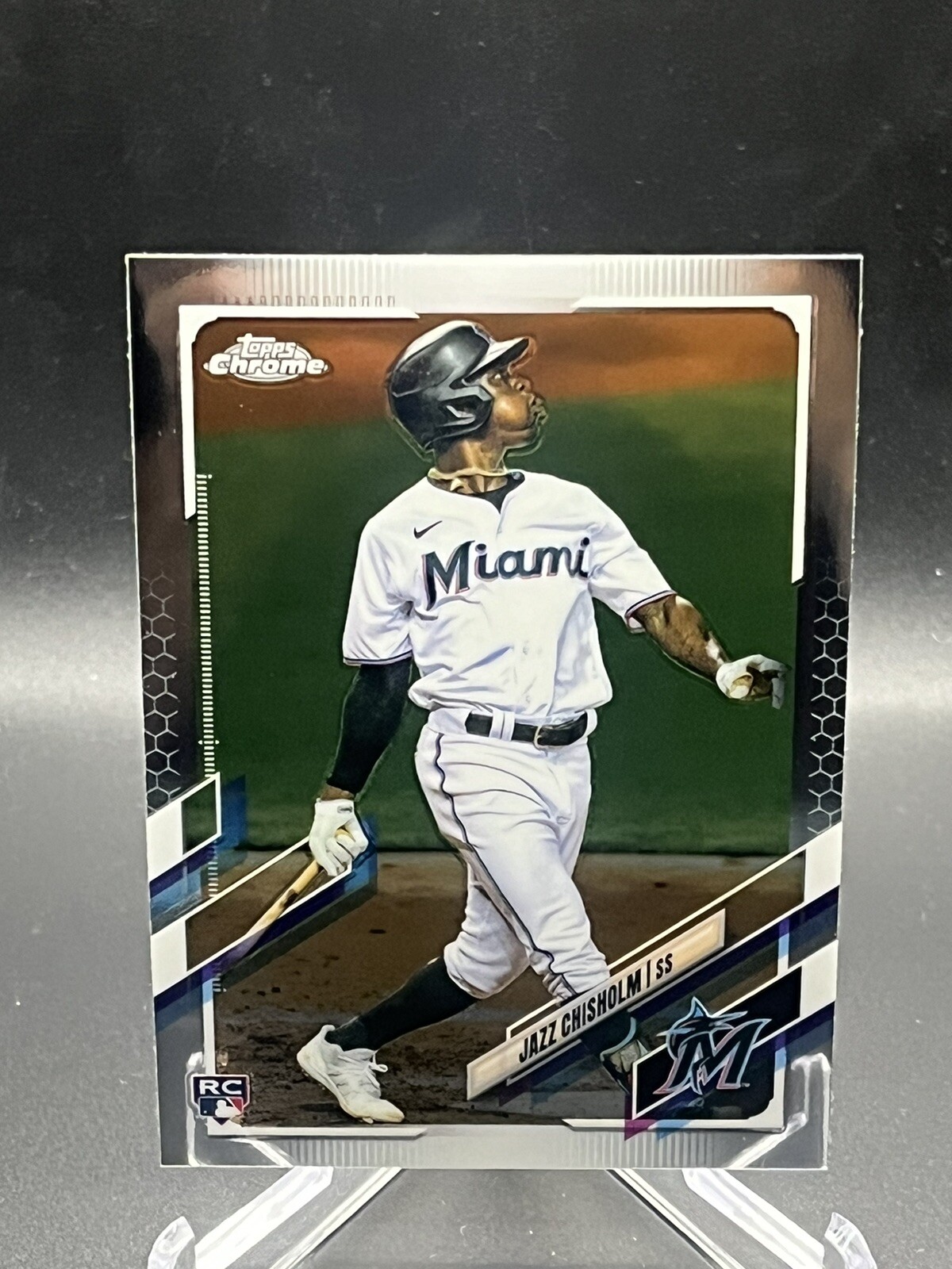 2021 Topps Chrome #144 JAZZ CHISHOLM RC Rookie MARLINS-YANKEES MLB RC
