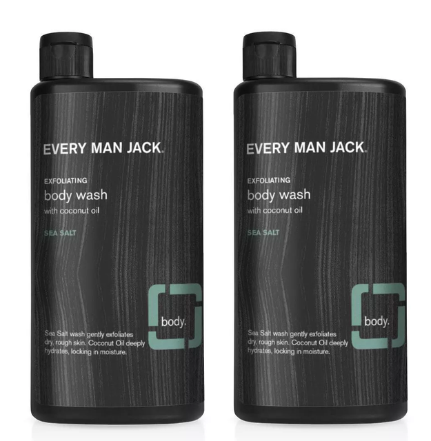 Every Man Jack Hydrating Body Wash With Coconut Oil Sea Salt 16.9 FL Oz