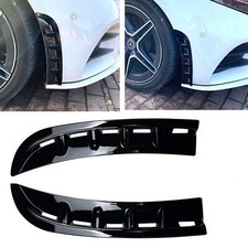 Gloss Black Front Side Spoiler Air Vent Trim For Benz CLS C257 CLS260 300 18-22
