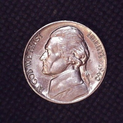 1940-P Jefferson Nickel Uncirculated Mostly Full Steps #B110