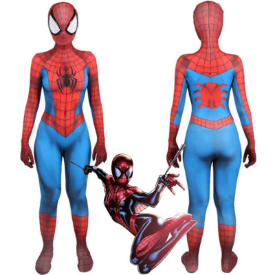 Spider-Girl Costume Cosplay Suit May Parker Bodysuit For Women Kids