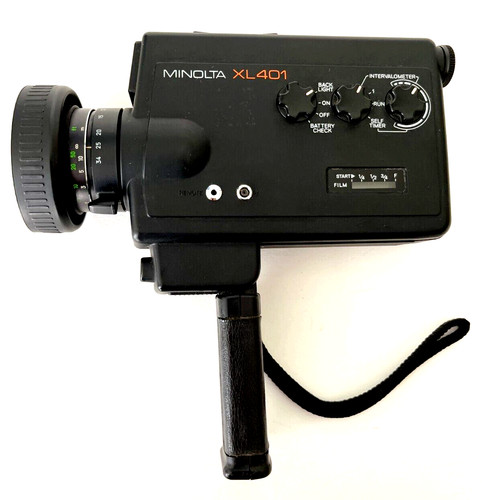 Vintage Minolta XL401 Super 8 Movie Camera Collector's item