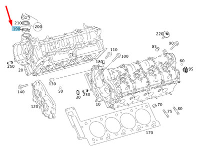 NEW MB ML W166 CYLINDER HEAD COVER FILLER CAP MOLDED SEAL