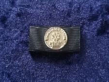 (S1-437) Einsatz gegen Corona 2022 Ordensspange CO19 Helfer Bandspange Schwarz