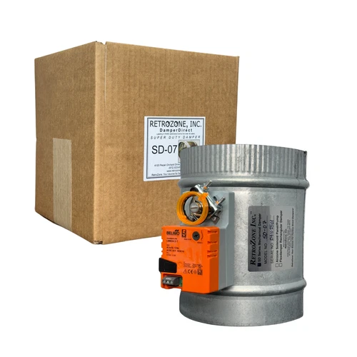 RetroZone™ SD 7" Round Damper – SD Commercial Grade – Normally Same Day Ship-