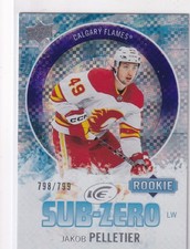 23/24 UD ICE JAKOB PELLETIER SUBZERO RC ROOKIE INSERT /799 #54