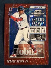 2019 Panini Chronicles - Contenders Optic Ronald Acuña Jr. #18 Ruby Wave /199