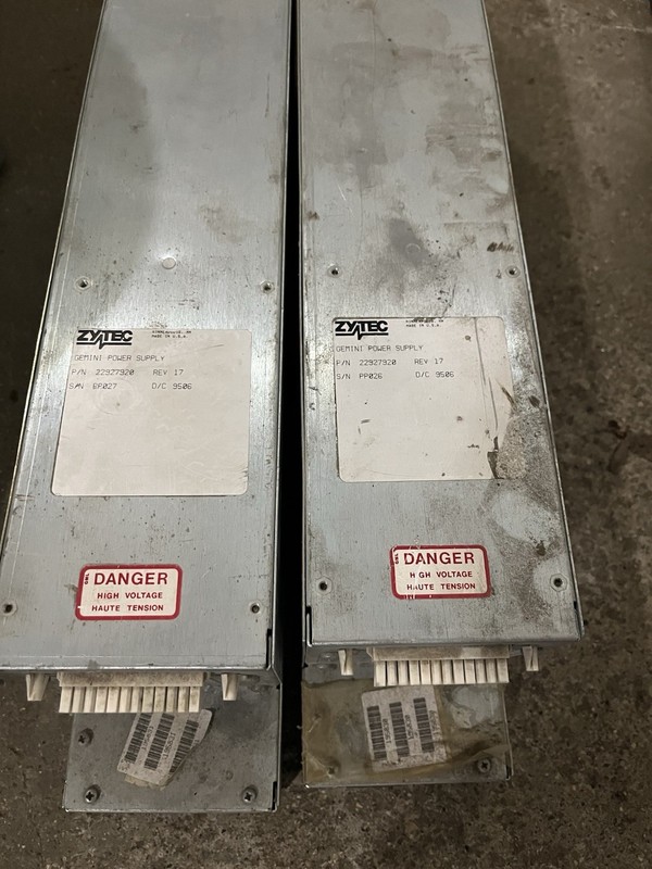 Zytec Gemini Power Supply Modules Lot of 2, Metal Case, Rev 17, 22927928