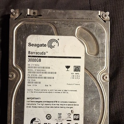 Seagate Barracuda ST3000DM001 3TB 3.5'' SATA III 6Gbps 7200RPM 64MB