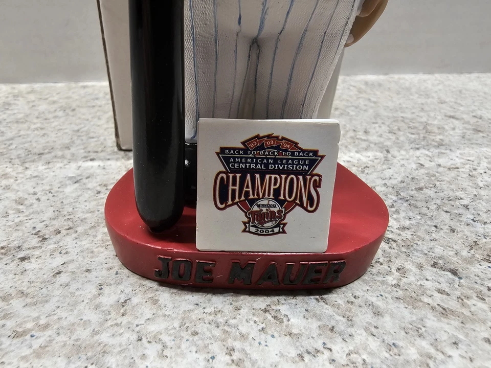 Bobblehead Joe Mauer Minnesota Twins MLB 2005 STH NUEVO EN CAJA Foto 3 de 4