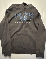 Fanatics Men  s NBA Minnesota Timberwolves charcoal grey pullover hoodie Sz Large