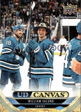 2024-25 Upper Deck #C198 William Eklund UD Canvas San José Sharks.