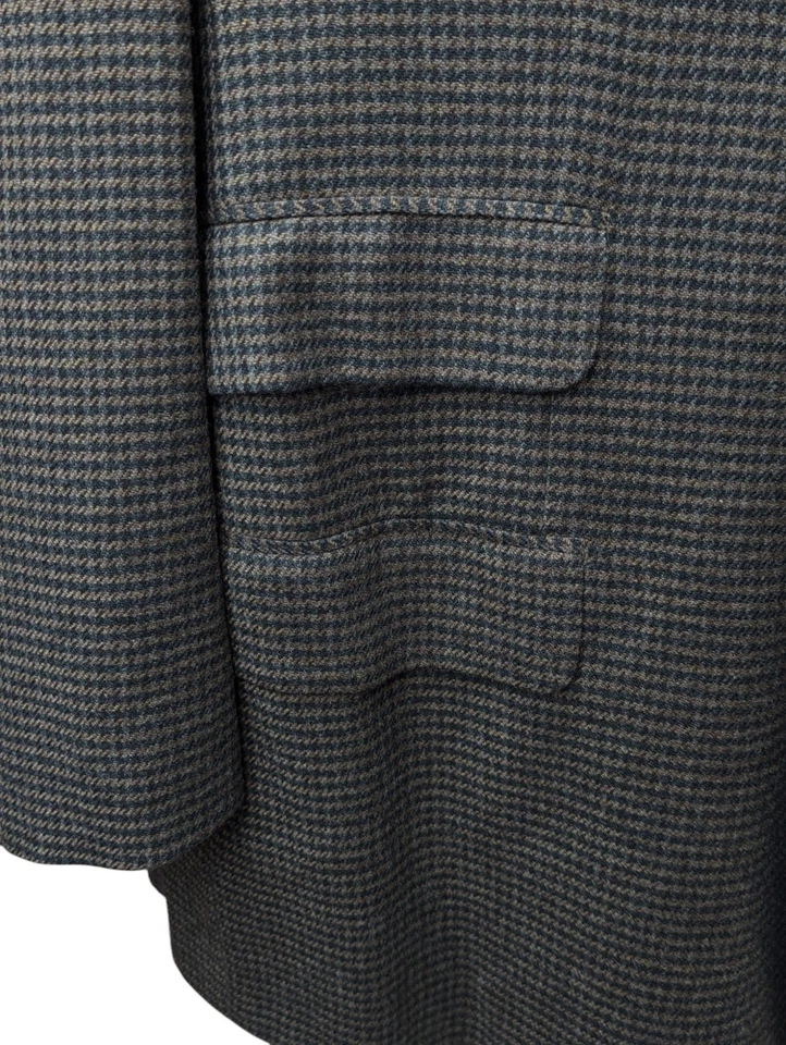 £10,000 Kiton Napoli Bespoke 52 (IT 64C) Marrón Cuadros Pura Cachemira Portly Foto 3 de 4