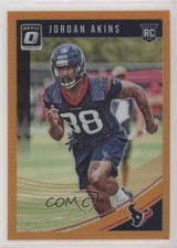 2018 Donruss Optic Rookies Orange Prizm 75/199 Jordan Akins #141 l7u