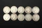 NobleSpirit VALUABLE Better CHOICE G/VG/F Group of 10x Barber Halves AS FOUND #1