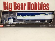 DCP 1/64 60-1457 Blue Wht Graphics 389 Peterbilt W/Matching Spread Axle Reefe