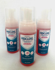 Lot 3 Bottles Hibiclens Aniseptic Antimicrobial SKIN CLEANSER 4 oz Foam Pump NEW