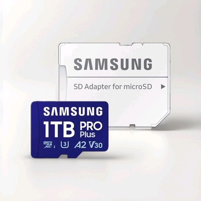 Samsung 1TB PRO Plus microSDXC Card UHS-I + Adapter180MB/s Read | 130MB/s Write