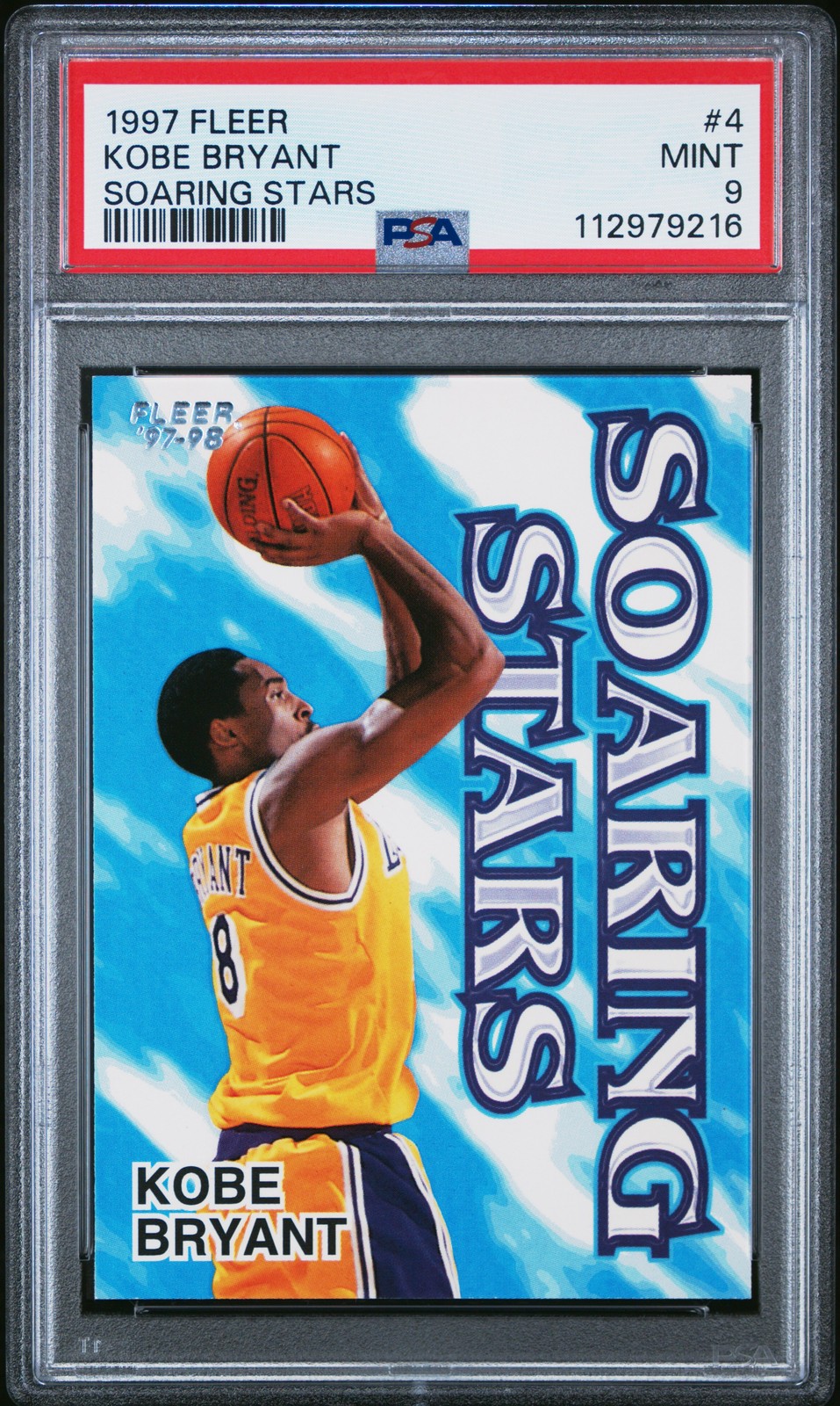 1997 FLEER SOARING STARS #4 KOBE BRYANT PSA 9