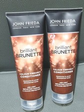 Image of 2 X John Frieda Brilliant Brunette Colour Vibrancy Conditioner 250ml