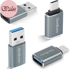  4-Pack 2  Type C Female to a Male Charger Converter  2  USB C Male to USB F